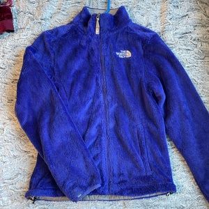 Purple Fuzzy North Face Jacket